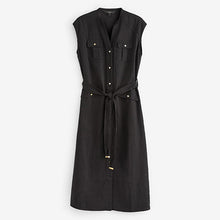 Load image into Gallery viewer, Black Sleeveless Utility Dress
