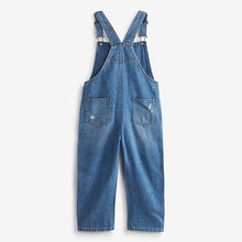 Load image into Gallery viewer, Mid Blue Denim Mom Dungarees (3-12yrs)
