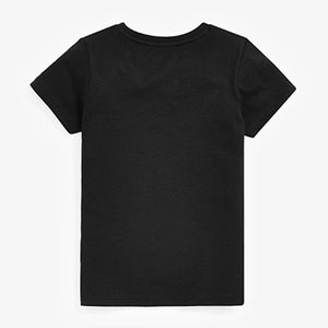Black/Gold Sequin Star T-Shirt (3-12yrs)