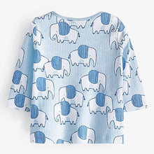 Load image into Gallery viewer, Blue Elephant 3 Pack Long Sleeve T-Shirts (3mths-18mths)
