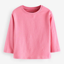 Load image into Gallery viewer, Pink Long Sleeve Cotton T-Shirt (3mths-6yrs)
