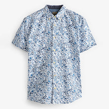 Load image into Gallery viewer, White Printed Short Sleeve Shirt
