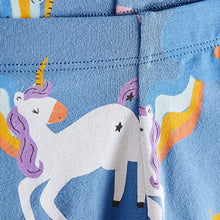 Load image into Gallery viewer, Blue Unicorn Leggings (3mths-6yrs)
