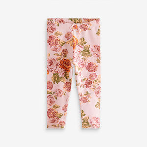 Pink Floral Leggings (3mths-6yrs)