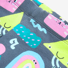 Load image into Gallery viewer, Charcoal Grey /Pink Skate Leggings (3mths-6yrs)
