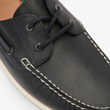 Load image into Gallery viewer, Navy Blue Boat Shoes
