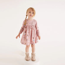 Load image into Gallery viewer, Pink Fairy Long Sleeve Jersey Dress (3mths-6yrs)
