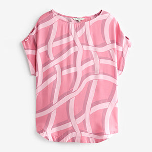 Pink Boxy T-Shirt