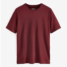 Load image into Gallery viewer, Burgundy Red Regular Fit Essential Crew Neck T-Shirt
