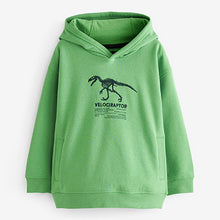 Load image into Gallery viewer, Green Dinosaur Graphic Hoodie (3-12yrs)
