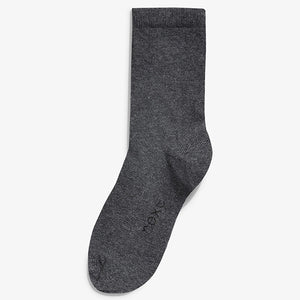 Grey 7 Pack Cotton Rich Socks (Older Boys)