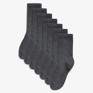 Grey 7 Pack Cotton Rich Socks (Older Boys)
