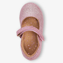 Load image into Gallery viewer, Pink Glitter Mary Jane Occasion Shoes (Younger Girls)
