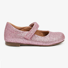 Load image into Gallery viewer, Pink Glitter Mary Jane Occasion Shoes (Younger Girls)
