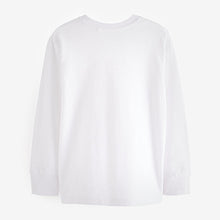 Load image into Gallery viewer, White Long Sleeve Cosy T-Shirt (3-12yrs)
