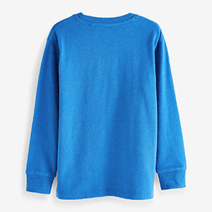 Cobalt Blue Long Sleeve Cosy T-Shirt (3-12yrs)