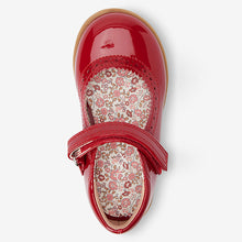 Load image into Gallery viewer, Red Brogue Mary Jane Shoes (Younger Girls)
