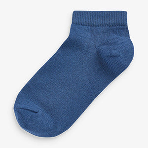 7 Pack Green/Blue/Grey Camouflage Cotton Rich Trainer Socks (Older Boys)