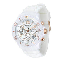 Load image into Gallery viewer, UNISEX QA CANDY CHRONOGRAPH SILICON WHITE WATCH - Allsport
