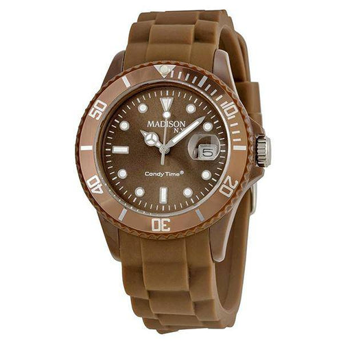 UNISEX QA CANDY TIME SILICON CHOCOLATE WATCH - Allsport