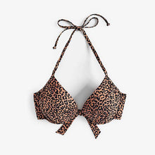 Load image into Gallery viewer, Leopard Padded Underwired Bikini Top - Allsport
