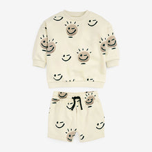Load image into Gallery viewer, Stone All Over Print Sweatshirt and Short Jersey Set (3mths-5yrs)
