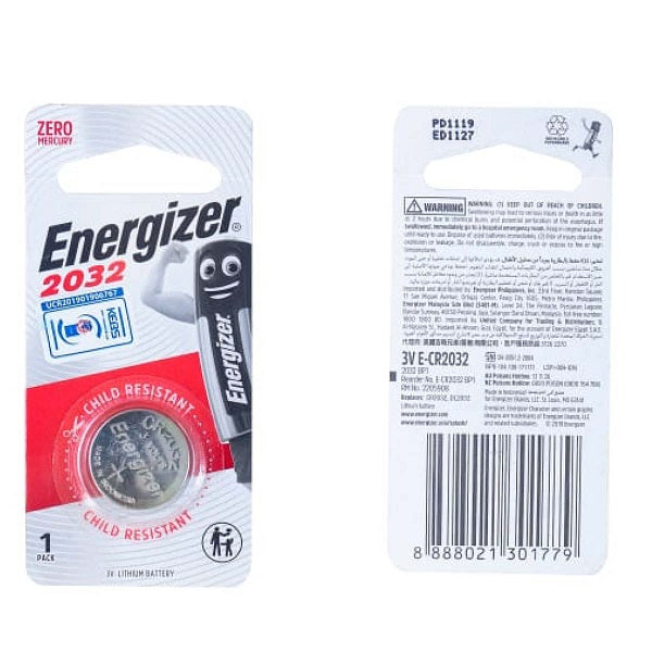 ENERGIZER LITHIUM COIN: 2032 CR2032BP1