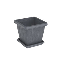Load image into Gallery viewer, 10L CEDARGRAIN SQUARE PLANTER WITH TRAY
