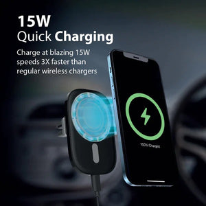 PROMATE 15W Magnetic Wireless Charging Car Mount