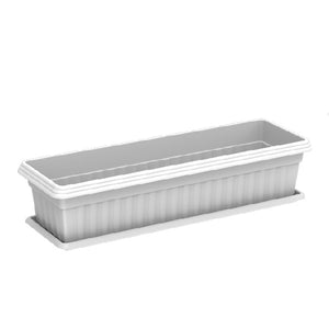 COSMOPLAST 25" Large Exotica Planter With Tray - IFFPXX108
