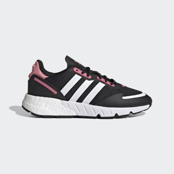ちょす Adidas ZX 1K Boost Men's Shoes Grey Six-Screaming Green-Core