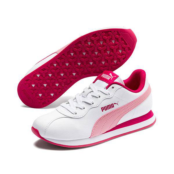 Puma Turin II Jr Pu.WHT-PeO. - Allsport