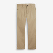 Load image into Gallery viewer, Stone Tapered Slim Fit Pleat Front Chinos - Allsport
