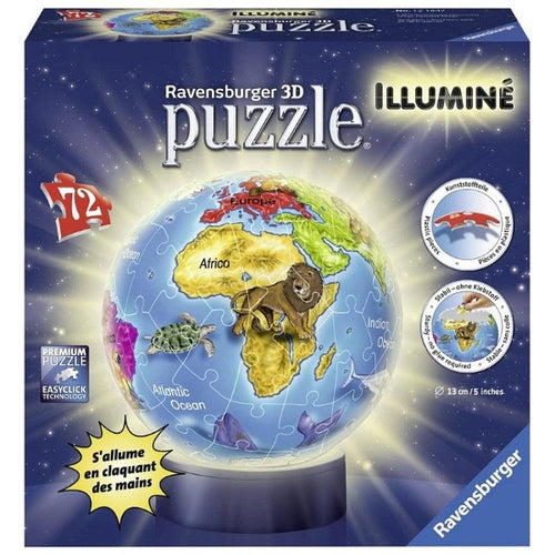 Globe Puzzle 3D 72 pcs - Allsport