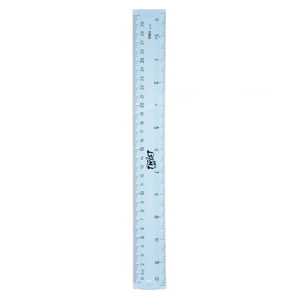 E6209 EcoPVC Flexible Ruler 30cm 3C BLUE