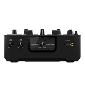Scratch-style 2-channel DJ mixer (gloss red)