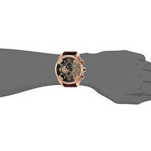 Load image into Gallery viewer, Men&#39;s CAT Caterpillar Grid Oversized Brown And Rose Gold Watch - Allsport
