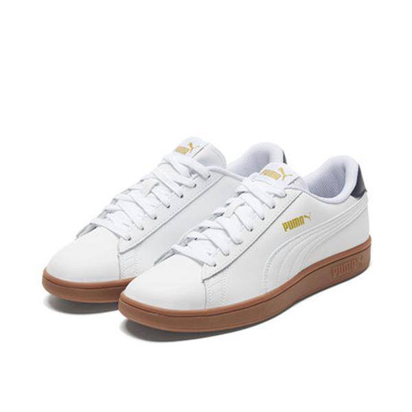 Puma Smash v2 L Puma White-Peacoat-Puma - Allsport