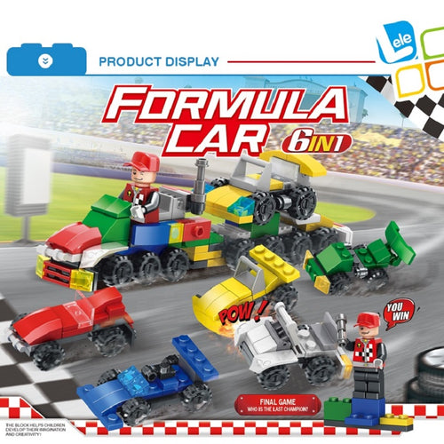 Formula Car 6 in 1 Building Blocks 125 pcs - Allsport