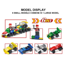 Load image into Gallery viewer, Formula Car 6 in 1 Building Blocks 125 pcs - Allsport
