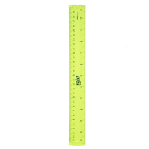 E6209 EcoPVC Flexible Ruler 30cm 3C GREEN