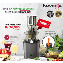 Load image into Gallery viewer, REVO830 Revolution Cold Press Juicer
