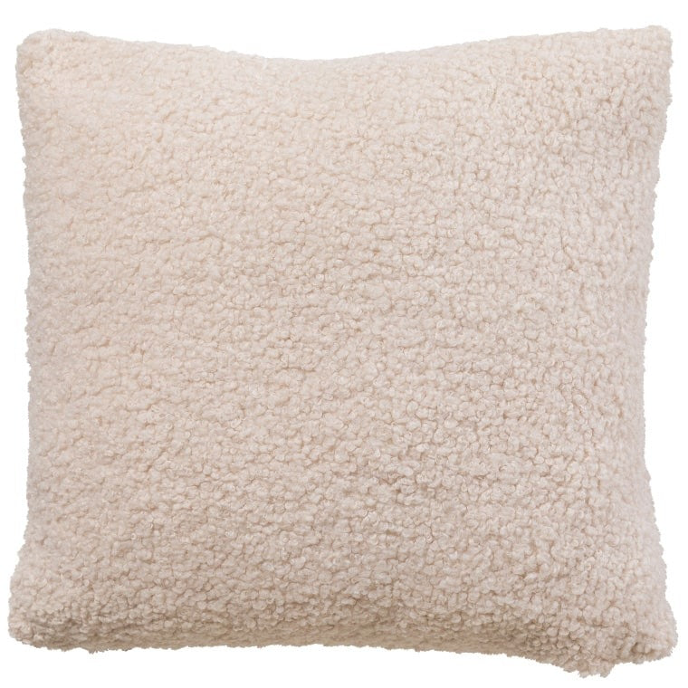 Coussin fausse fourrure Lima ivoire (45*45)