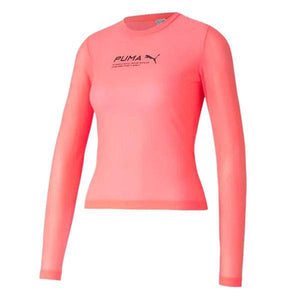 Evide Longsleeve Mesh Top Ignite Pink - Allsport