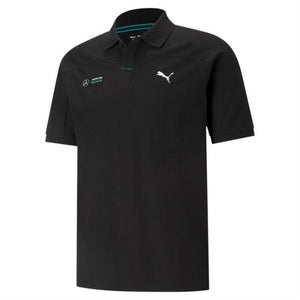 Mercedes F1 Men's Polo Shirt - Black - Allsport