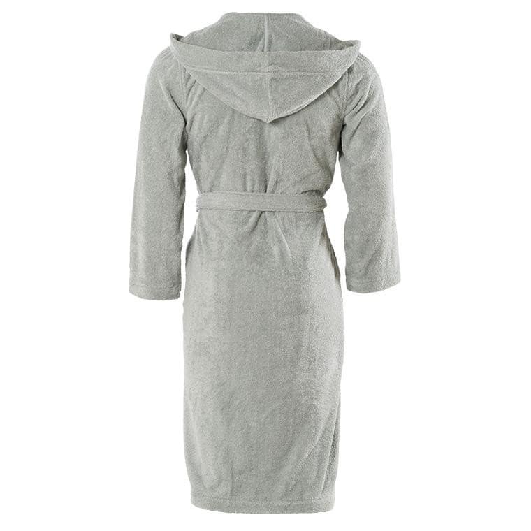 Peignoir homme à capuche uni coton biologique Osmose lichen