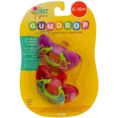 GumDrop Toddler Pacifier 2 pcs- Pink - Allsport