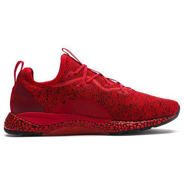 hybrid runner high risk red black shoes