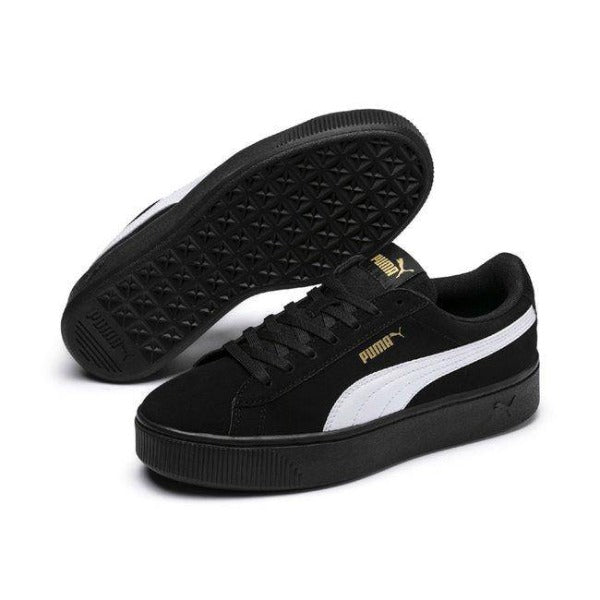 Vikky Stacked SD  BLACK WHITE SHOES - Allsport