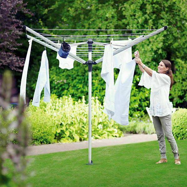 Brabantia Lift-O-Matic 60m Ground Spike Cover Metallic Grey